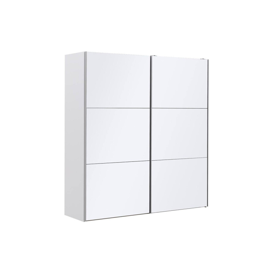 Goossens Kledingkast Easy Storage Sdk, 203 cm breed, 220 cm hoog, 2x 3 paneel glas schuifdeuren afbeelding 1