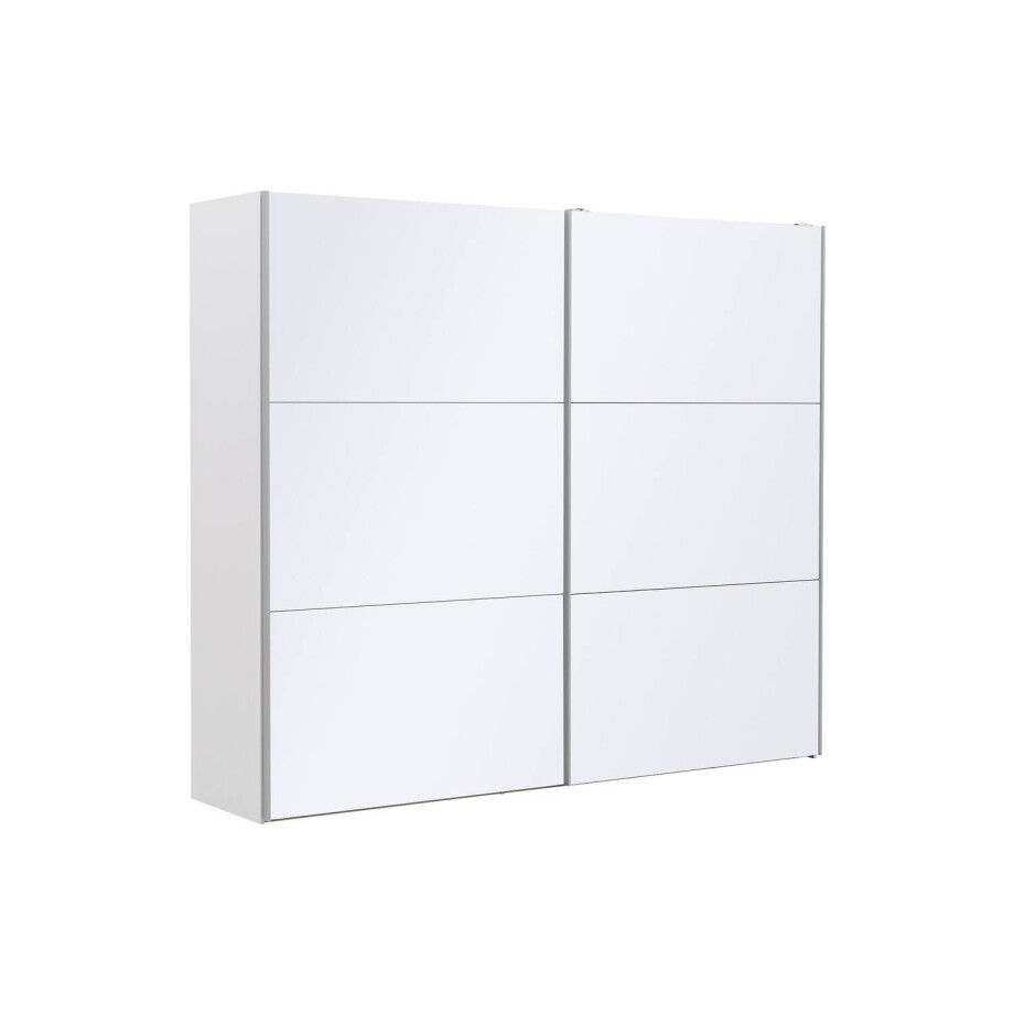 Goossens Kledingkast Easy Storage Sdk, 253 cm breed, 220 cm hoog, 2x 3 paneel glas schuifdeuren afbeelding 1