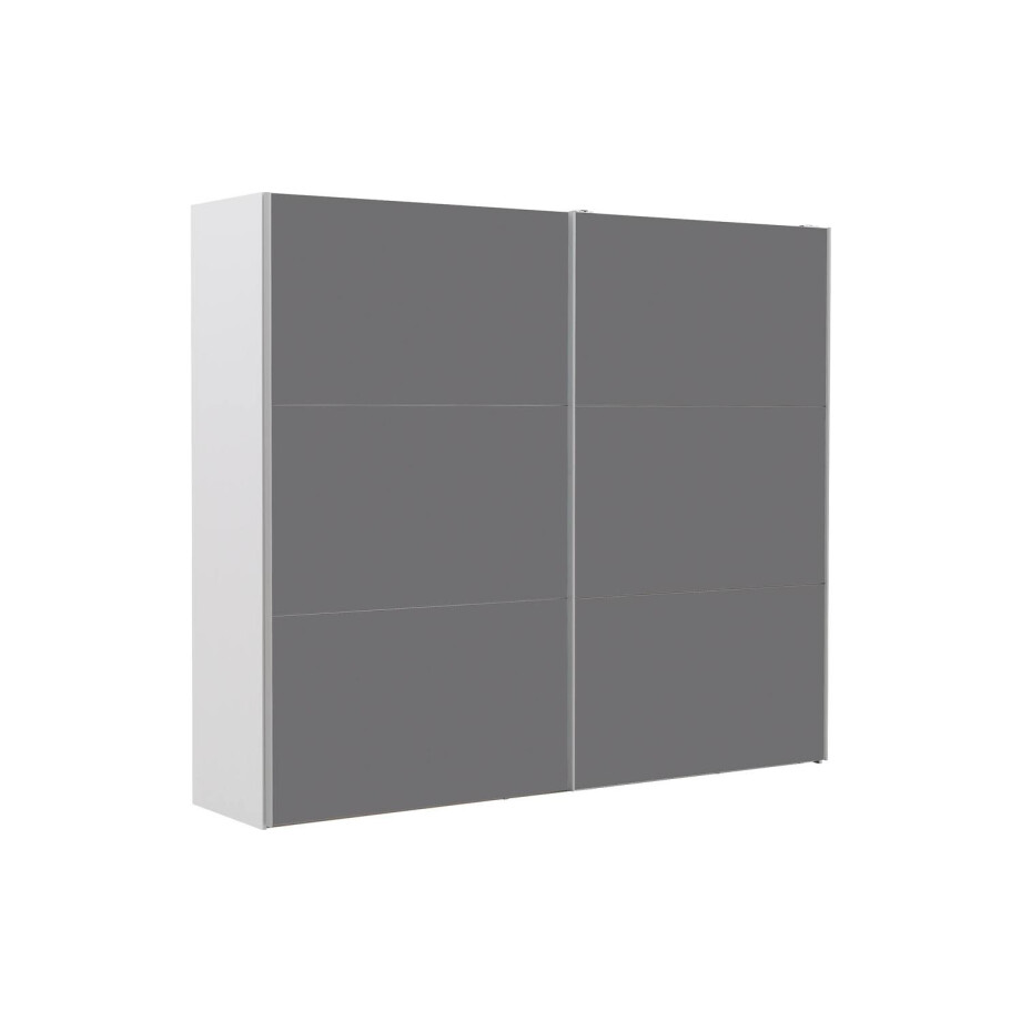 Goossens Kledingkast Easy Storage Sdk, 253 cm breed, 220 cm hoog, 2x 3 paneel glas schuifdeuren Goossens Kledingkast Easy Storage Sdk, 253 cm breed, 220 cm hoog, 2x 3 paneel glas schuifdeuren afbeelding 1