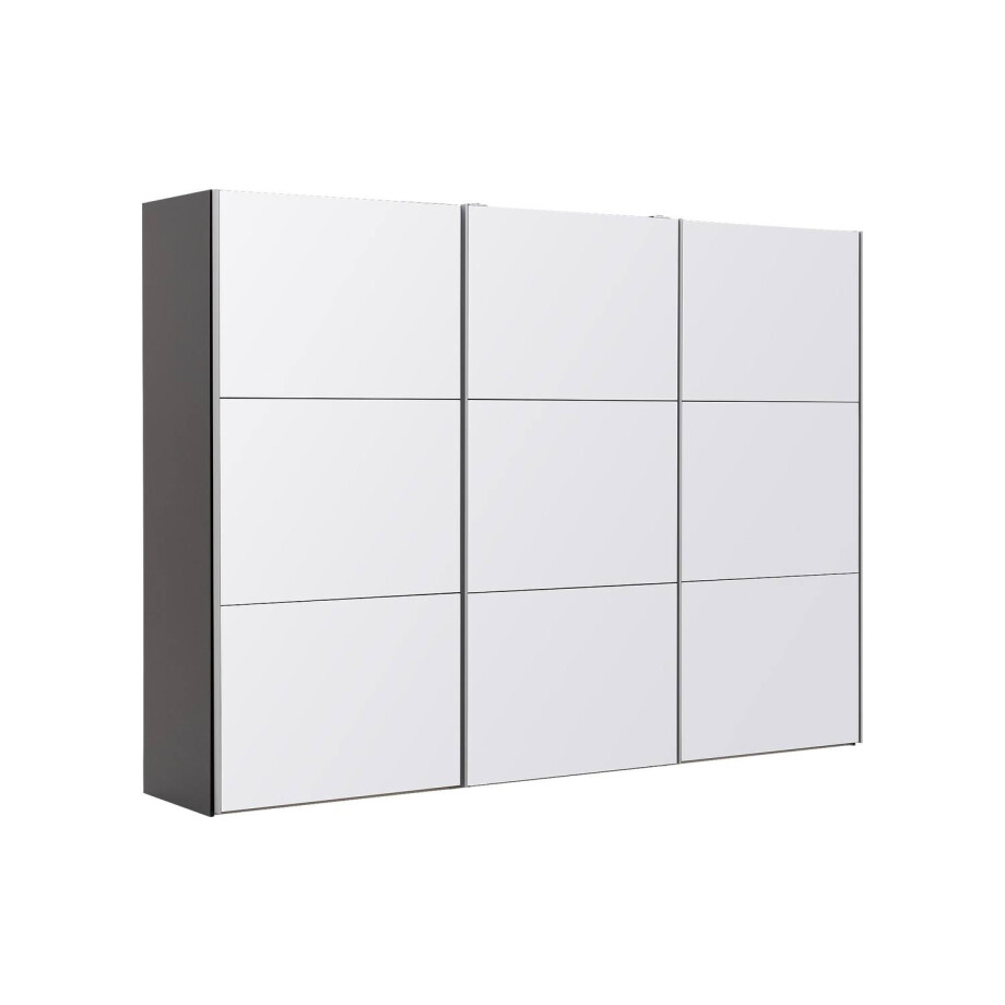 Goossens Kledingkast Easy Storage Sdk, 303 cm breed, 220 cm hoog, 3x 3 paneel glas schuifdeuren Goossens Kledingkast Easy Storage Sdk, 303 cm breed, 220 cm hoog, 3x 3 paneel glas schuifdeuren afbeelding 1