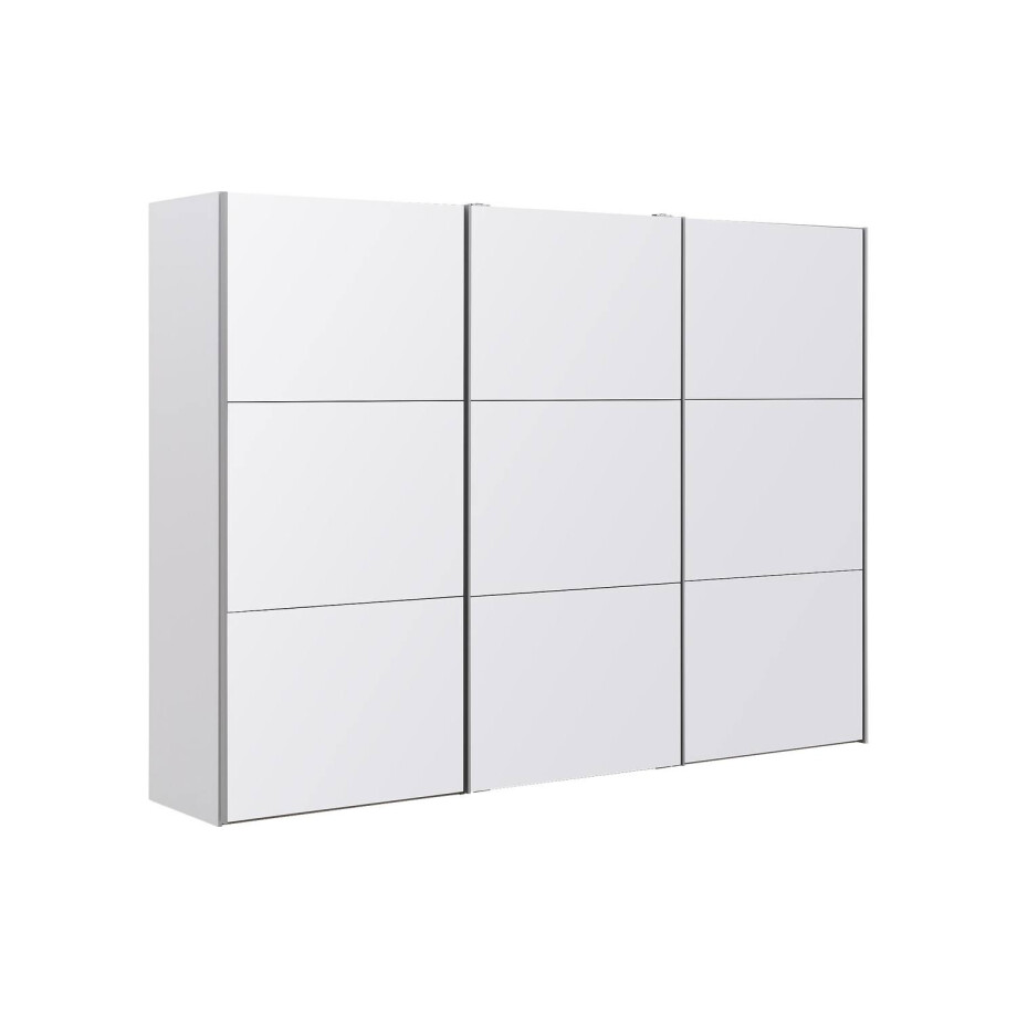 Goossens Kledingkast Easy Storage Sdk, 303 cm breed, 220 cm hoog, 3x 3 paneel glas schuifdeuren afbeelding 1
