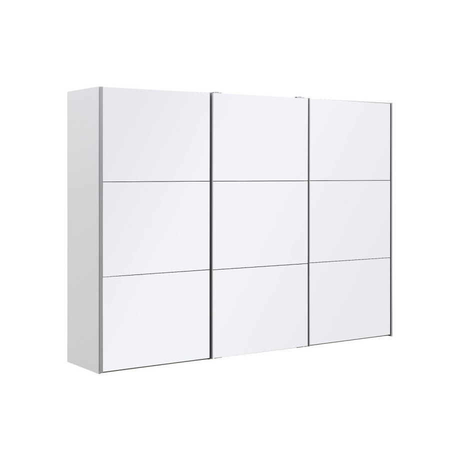 Goossens Kledingkast Easy Storage Sdk, 303 cm breed, 220 cm hoog, 3x 3 paneel glas schuifdeuren afbeelding 1