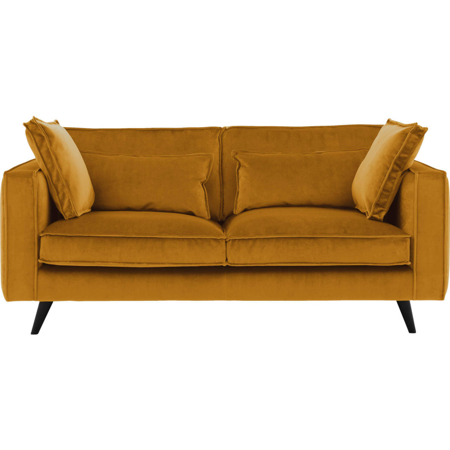 Goossens Bank Suite geel, stof, 2,5-zits, elegant chic afbeelding 1