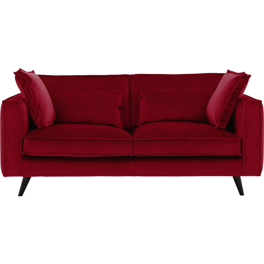 Goossens Bank Suite rood, stof, 2,5-zits, elegant chic afbeelding 1