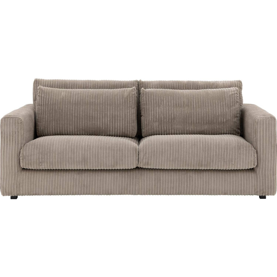 Goossens Bank Ravenia bruin, stof, 3-zits, stijlvol landelijk Goossens Bank Ravenia bruin, stof, 3-zits, stijlvol landelijk afbeelding 1