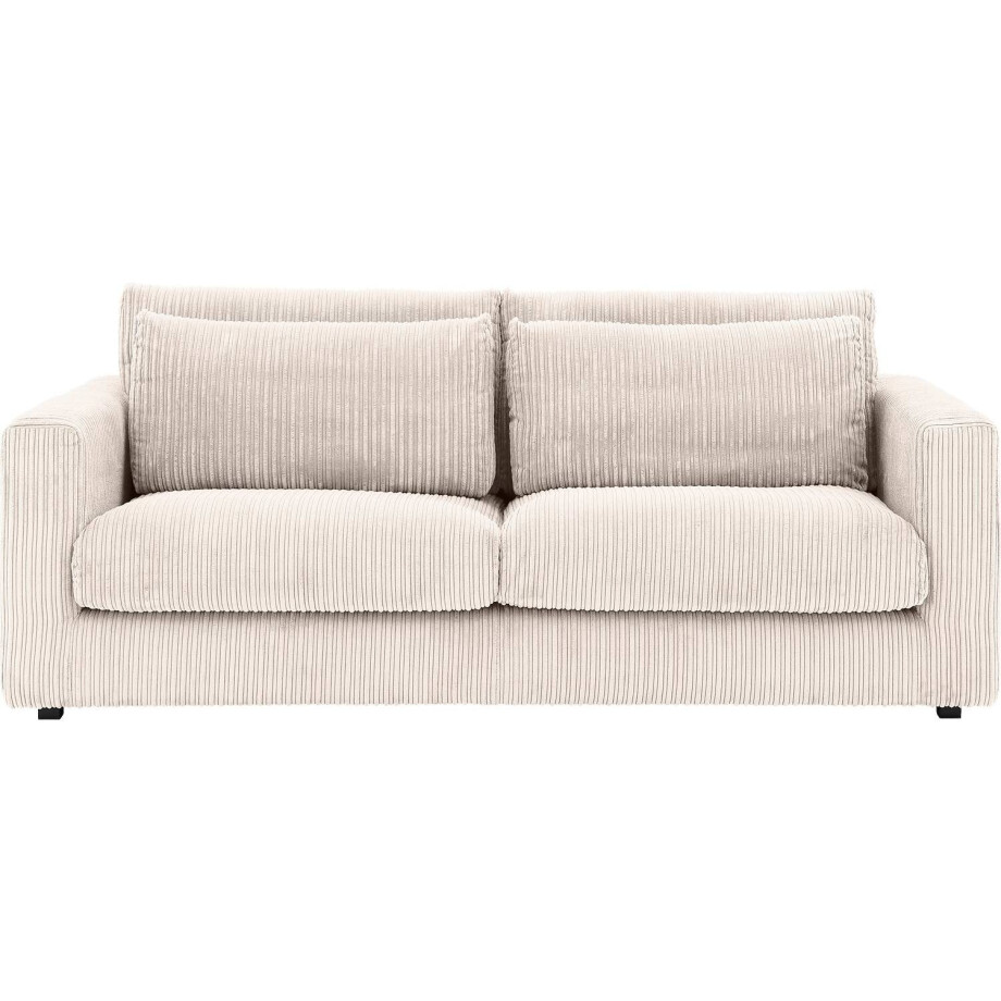 Goossens Bank Ravenia beige, stof, 3-zits, stijlvol landelijk Goossens Bank Ravenia beige, stof, 3-zits, stijlvol landelijk afbeelding 1