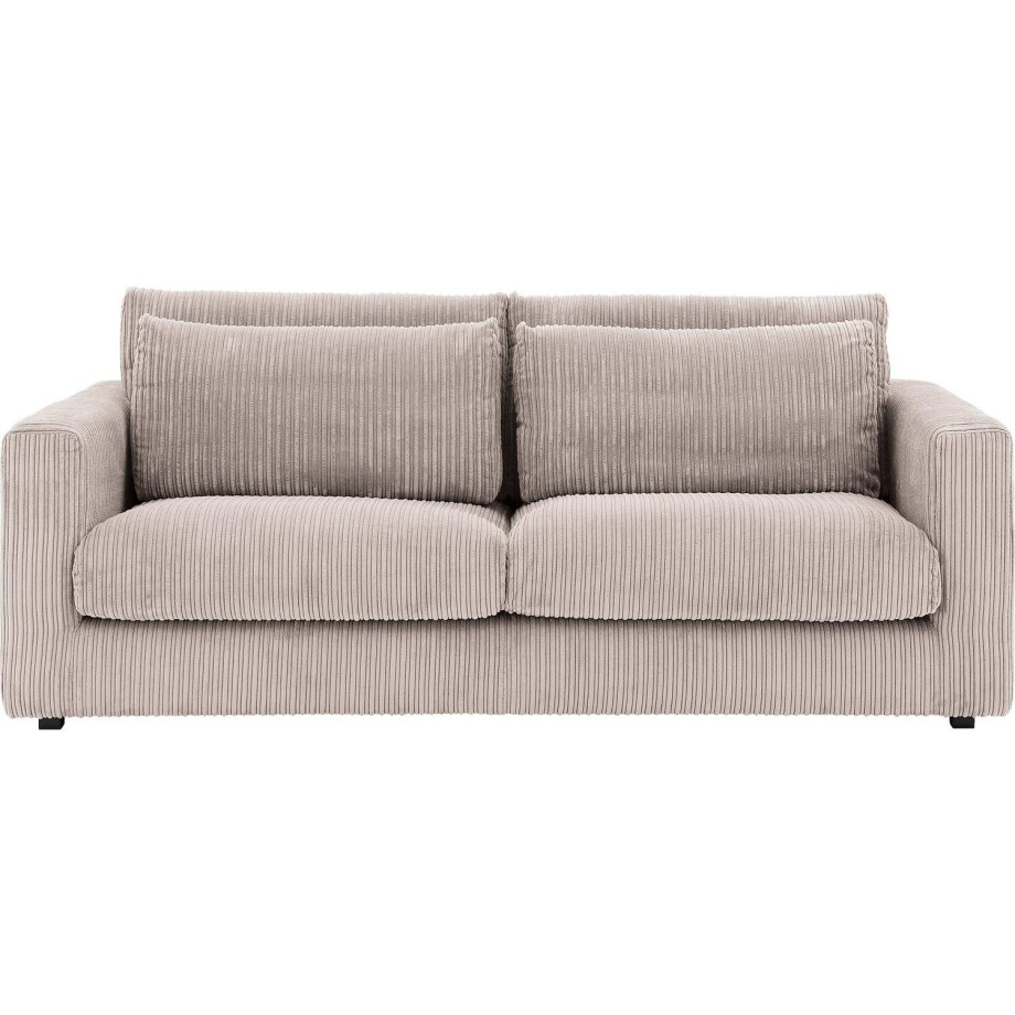 Goossens Bank Ravenia bruin, stof, 3-zits, stijlvol landelijk Goossens Bank Ravenia bruin, stof, 3-zits, stijlvol landelijk afbeelding 1