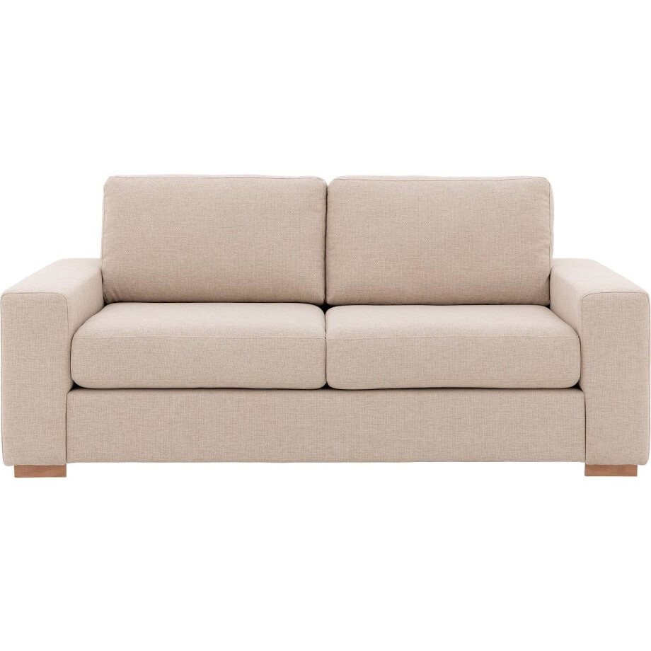 Goossens Bank Lucca wit, stof, 2,5-zits, stijlvol landelijk afbeelding 1