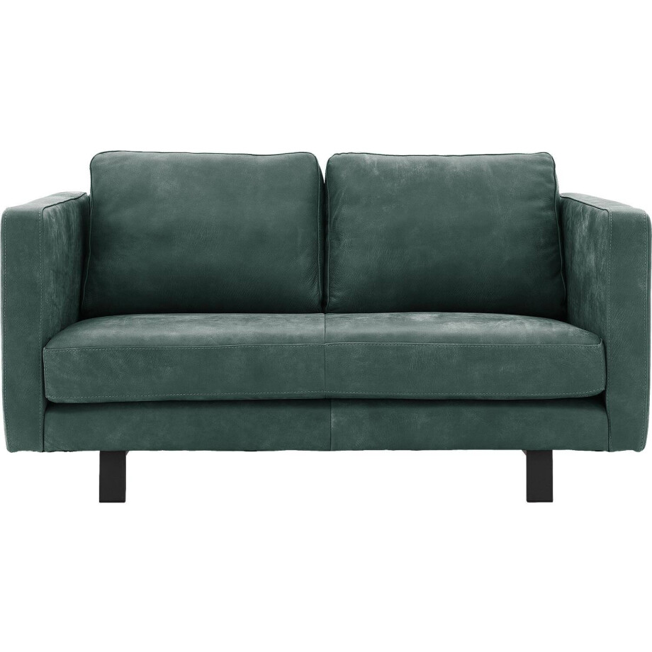 Goossens Excellent Bank Nuance groen, leer, 2,5-zits, urban industrieel afbeelding 1