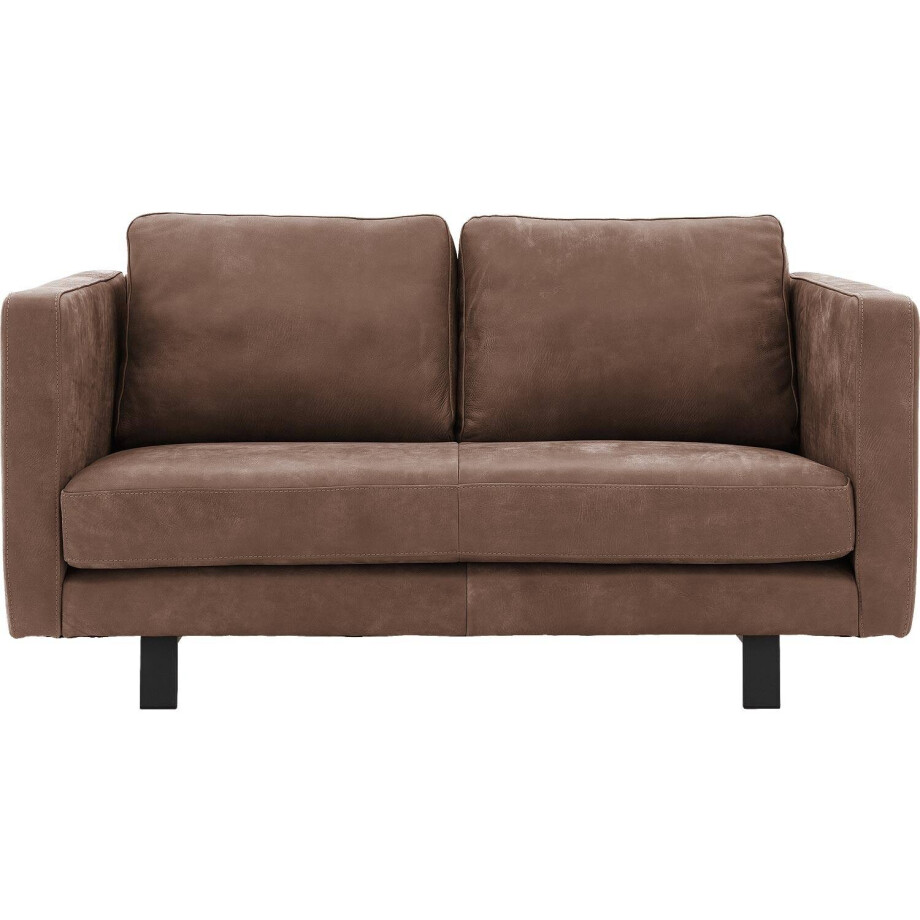 Goossens Excellent Bank Nuance bruin, leer, 2,5-zits, urban industrieel Goossens Excellent Bank Nuance bruin, leer, 2,5-zits, urban industrieel afbeelding 1