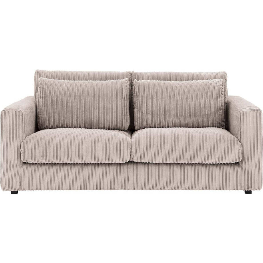 Goossens Bank Ravenia bruin, stof, 2,5-zits, stijlvol landelijk Goossens Bank Ravenia bruin, stof, 2,5-zits, stijlvol landelijk afbeelding 1