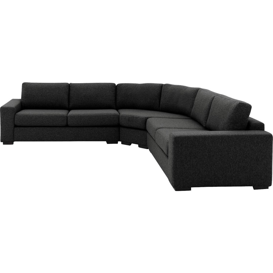 Goossens Bank Lucca antraciet, stof, 2,5-zits, stijlvol landelijk Goossens Bank Lucca antraciet, stof, 2,5-zits, stijlvol landelijk afbeelding 1