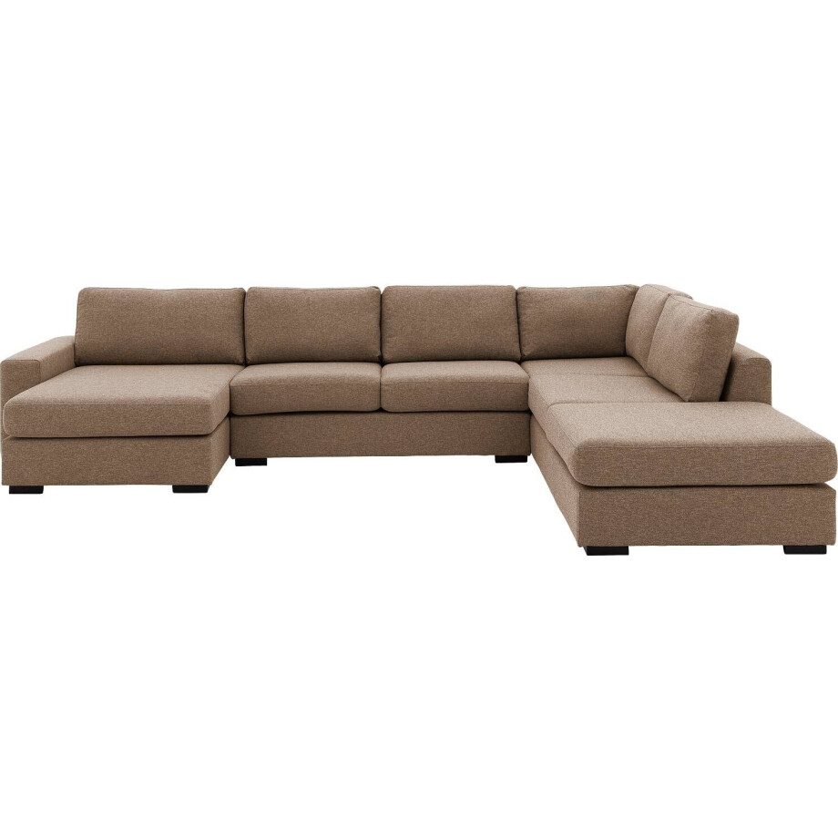 Goossens Bank Lucca bruin, stof, 2,5-zits, stijlvol landelijk met ligelement rechts Goossens Bank Lucca bruin, stof, 2,5-zits, stijlvol landelijk met ligelement rechts afbeelding 1