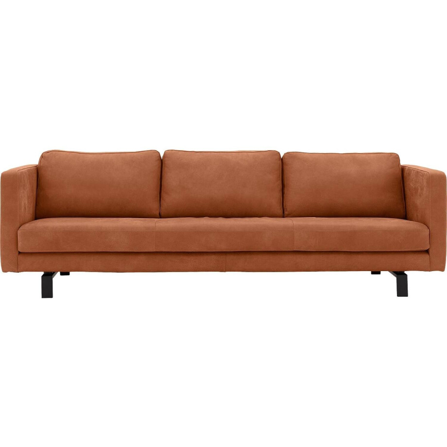 Goossens Excellent Bank Nuance cognac, leer, 4-zits, urban industrieel Goossens Excellent Bank Nuance cognac, leer, 4-zits, urban industrieel afbeelding 1