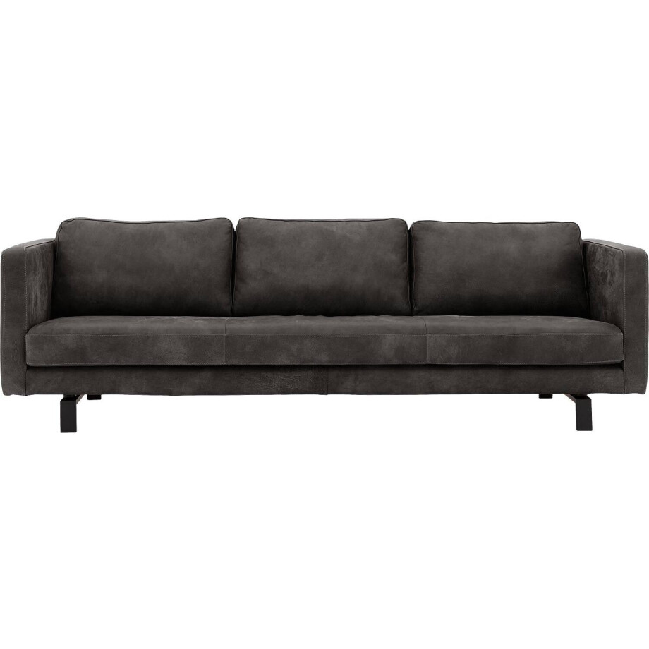 Goossens Excellent Bank Nuance donkerbruin, leer, 4-zits, urban industrieel Goossens Excellent Bank Nuance donkerbruin, leer, 4-zits, urban industrieel afbeelding 1