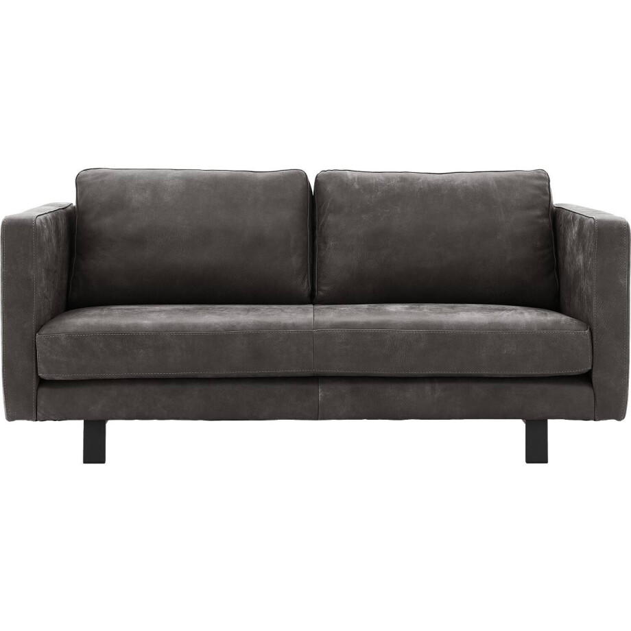 Goossens Excellent Bank Nuance donkerbruin, leer, 3-zits, urban industrieel afbeelding 1