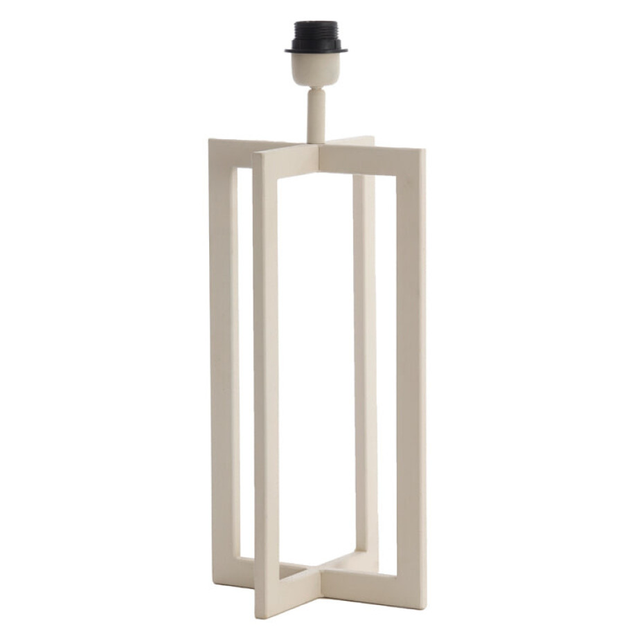 Light & Living Tafellamp 'Mace' 46cm, kleur Crème (excl. kap) Light & Living Tafellamp 'Mace' 46cm, kleur Crème (excl. kap) afbeelding 1