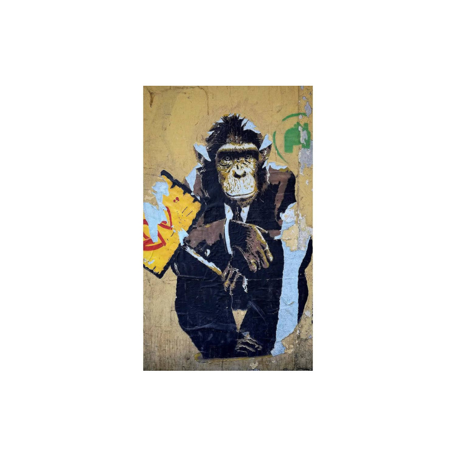 Goossens Schilderij Monkey Business, 70 x 118 cm afbeelding 1