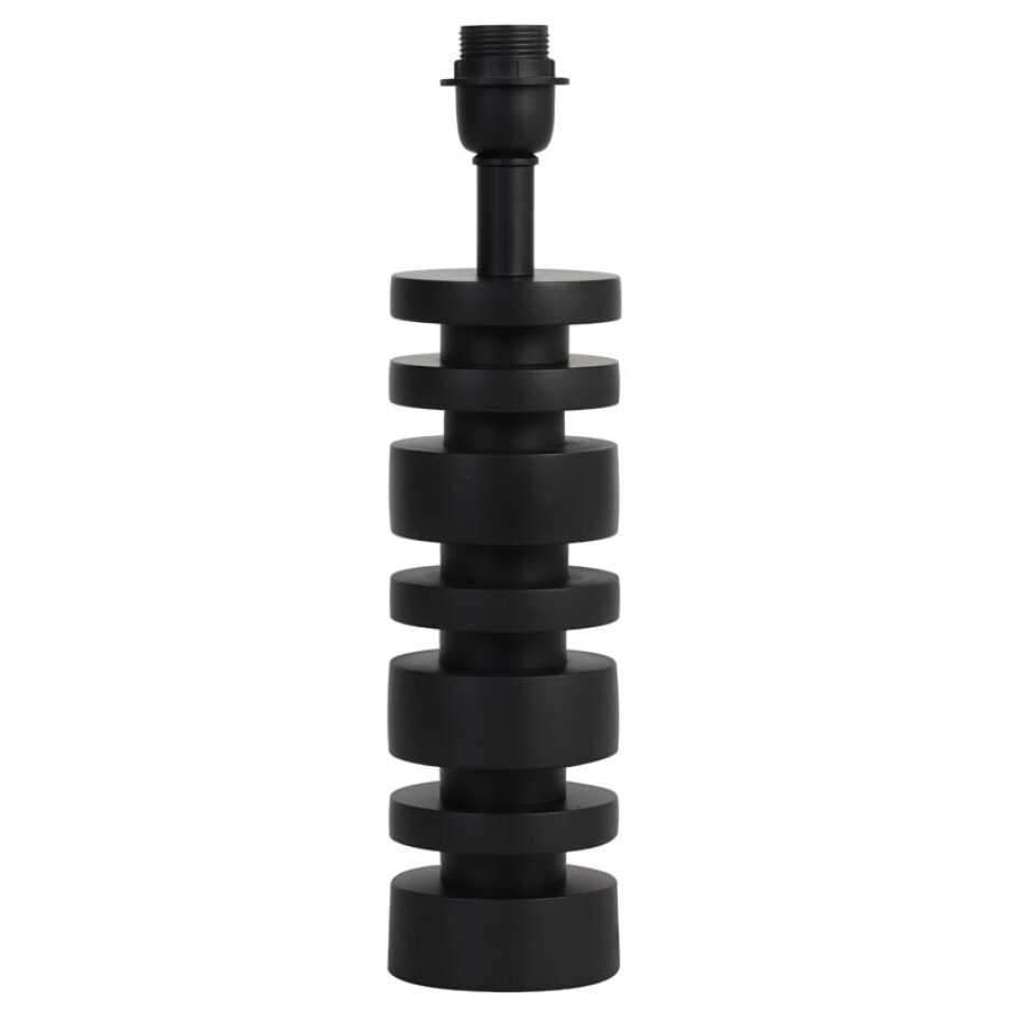 Light & Living Tafellamp 'Desley' 36cm, kleur Mat Zwart (excl. kap) afbeelding 1