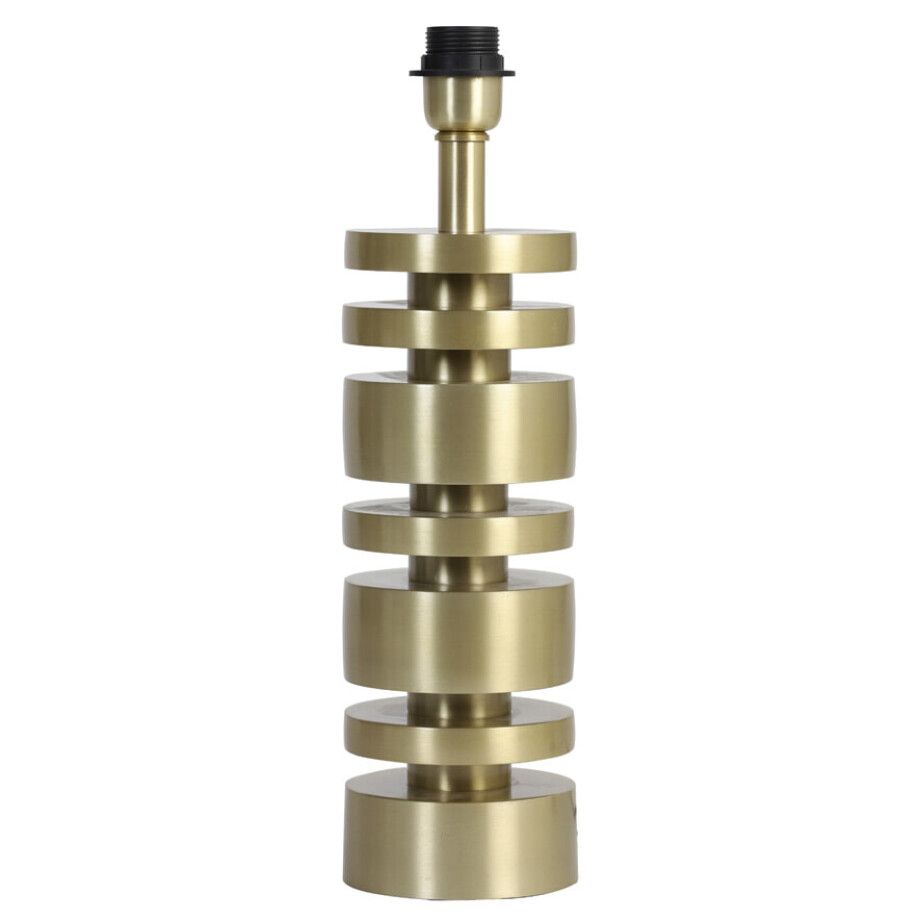 Light & Living Tafellamp 'Desley' 40cm, kleur Mat Goud (excl. kap) Light & Living Tafellamp 'Desley' 40cm, kleur Mat Goud (excl. kap) afbeelding 1