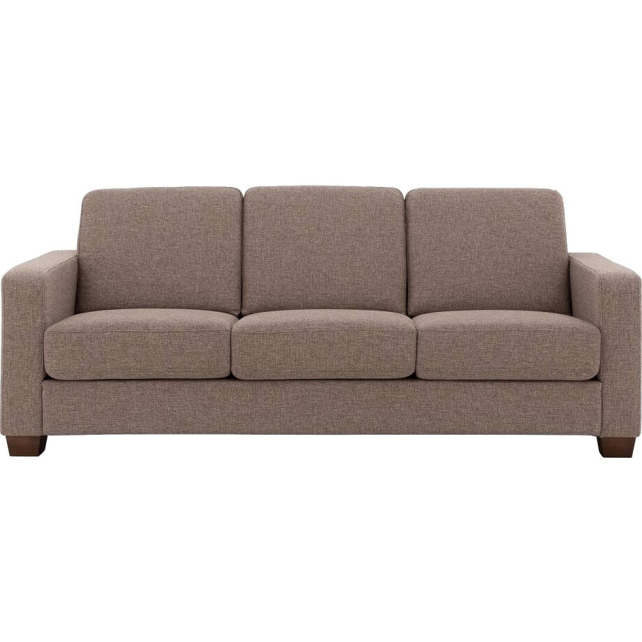 Goossens Bank N-joy Divana bruin, stof, 3-zits, stijlvol landelijk Goossens Bank N-joy Divana bruin, stof, 3-zits, stijlvol landelijk afbeelding 1