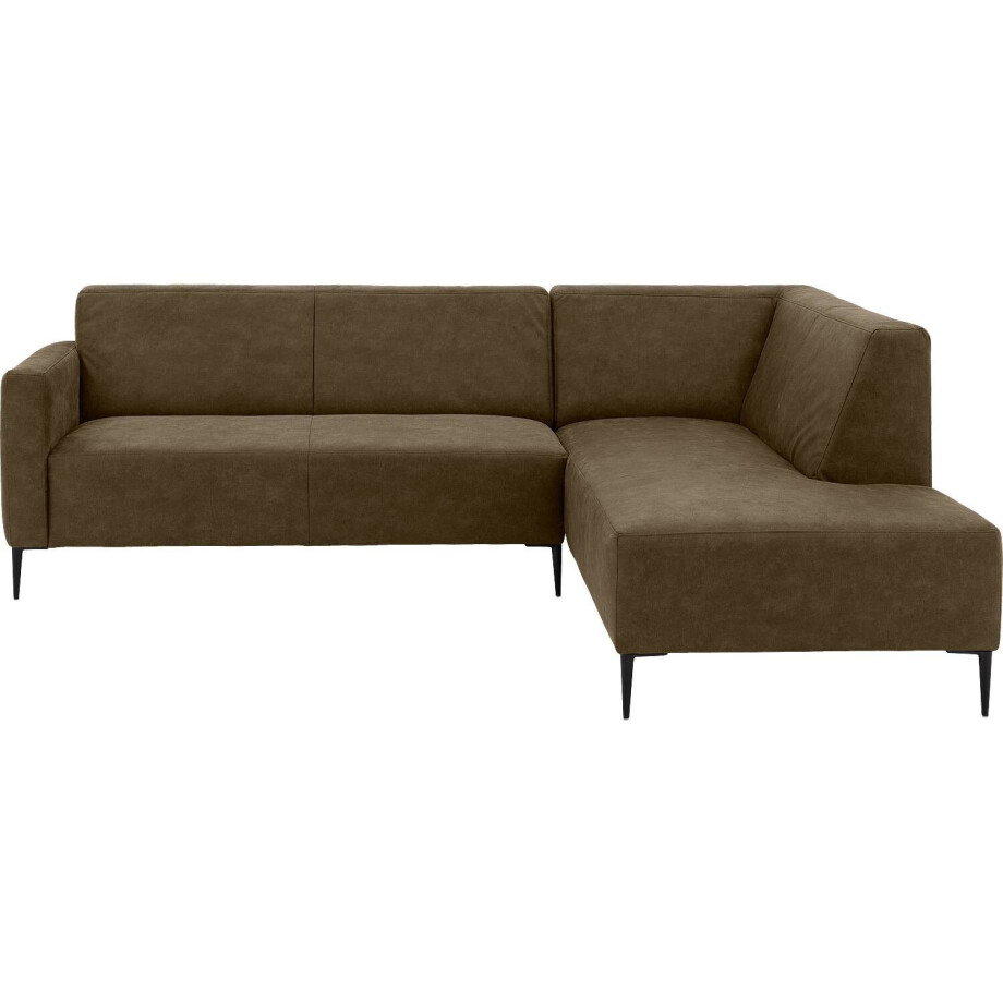 Goossens Bank Key West groen, micro leer, 2,5-zits, modern design met ligelement rechts Goossens Bank Key West groen, micro leer, 2,5-zits, modern design met ligelement rechts afbeelding 1