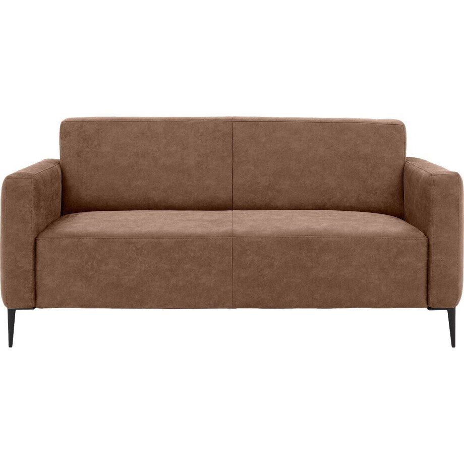 Goossens Bank Key West bruin, micro leer, 2,5-zits, modern design Goossens Bank Key West bruin, micro leer, 2,5-zits, modern design afbeelding 1