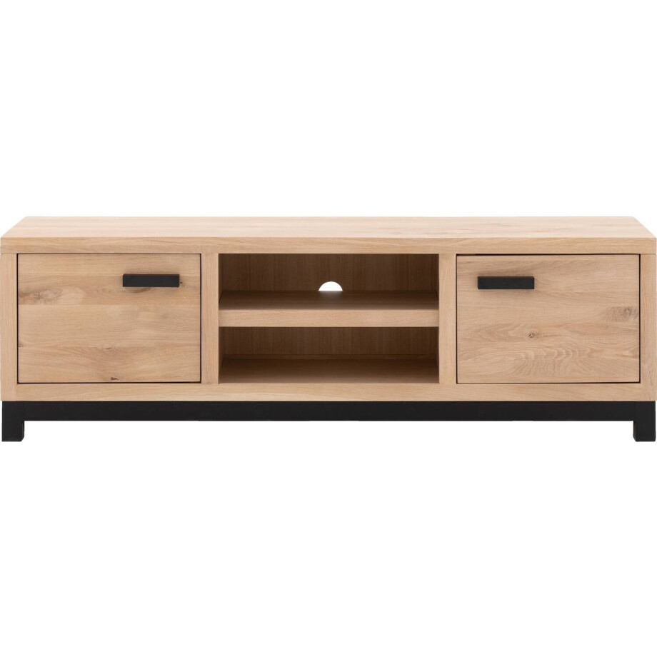 Goossens Tv Meubel Sans, 2 deuren 1 open vak 160 cm breed Goossens Tv Meubel Sans, 2 deuren 1 open vak 160 cm breed afbeelding 1