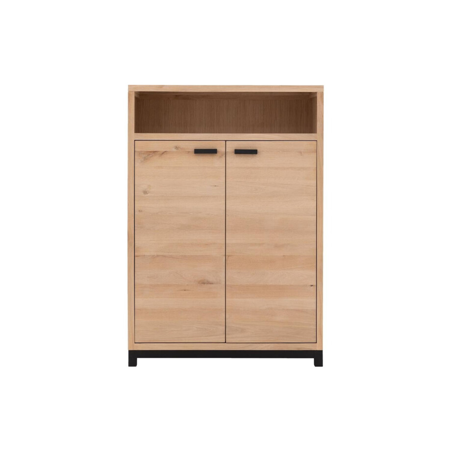 Goossens Opbergkast Sans, 2 deuren 1 open vak Goossens Opbergkast Sans, 2 deuren 1 open vak afbeelding 1