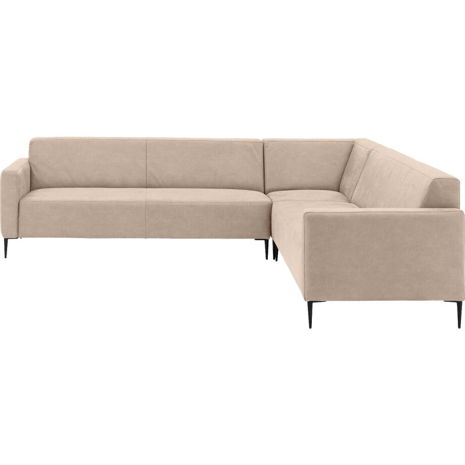 Goossens Bank Key West beige, micro leer, 3-zits, modern design afbeelding 1