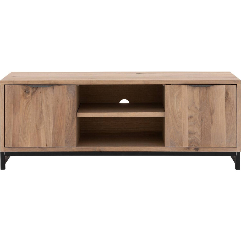 Goossens Tv Meubel Max, 2 deuren 1 open vak 40 cm diep Goossens Tv Meubel Max, 2 deuren 1 open vak 40 cm diep afbeelding 1