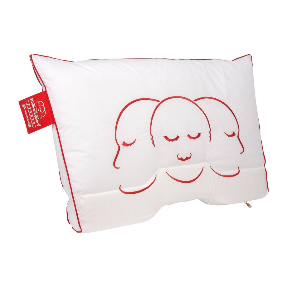 Silvana Silvana Hoofdkussen Silvana, Support rood (care) grenat 50 x 70 cm afbeelding 