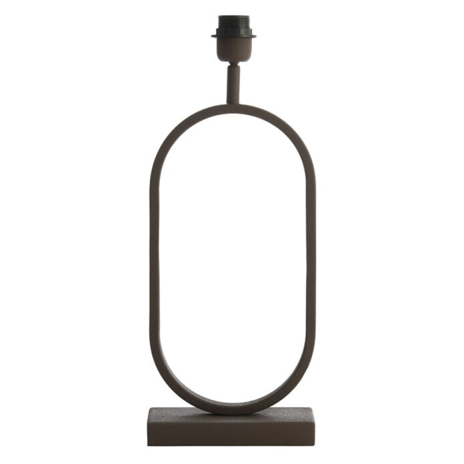 Light & Living Tafellamp 'Jamiri' 45cm, kleur Bruin (excl. kap) afbeelding 1