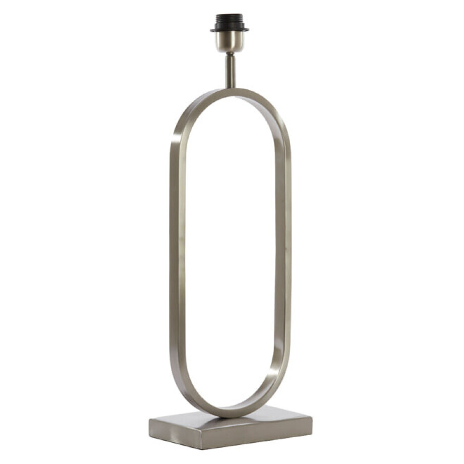 Light & Living Tafellamp 'Jamiri' 55cm hoog, kleur Nikkel (excl. kap) afbeelding 1