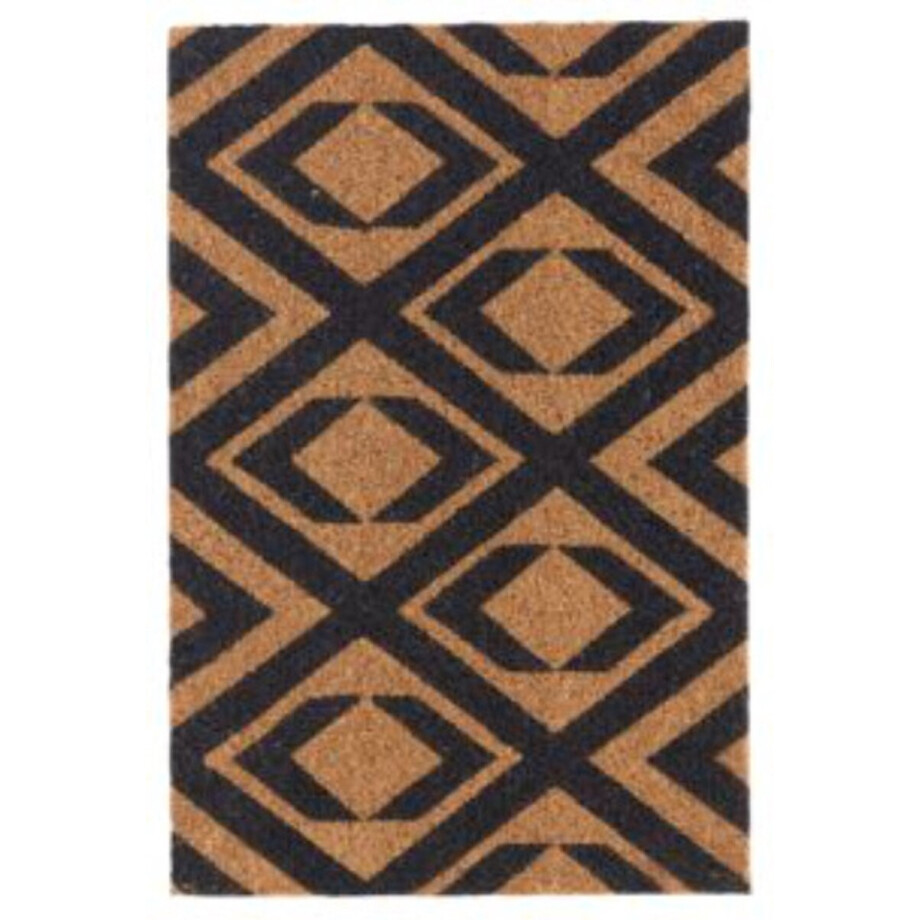 House Doctor Deurmat Indi zwart 60x40cm afbeelding 1