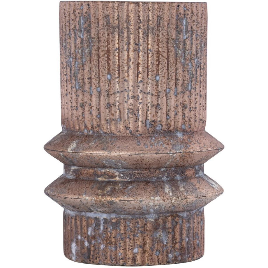 PTMD - Windlicht Koi - Bruin - 16x16x25cm afbeelding 1