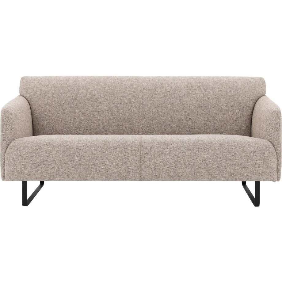 Goossens Excellent Bank Montreal bruin, stof, 2,5-zits, modern design afbeelding 1