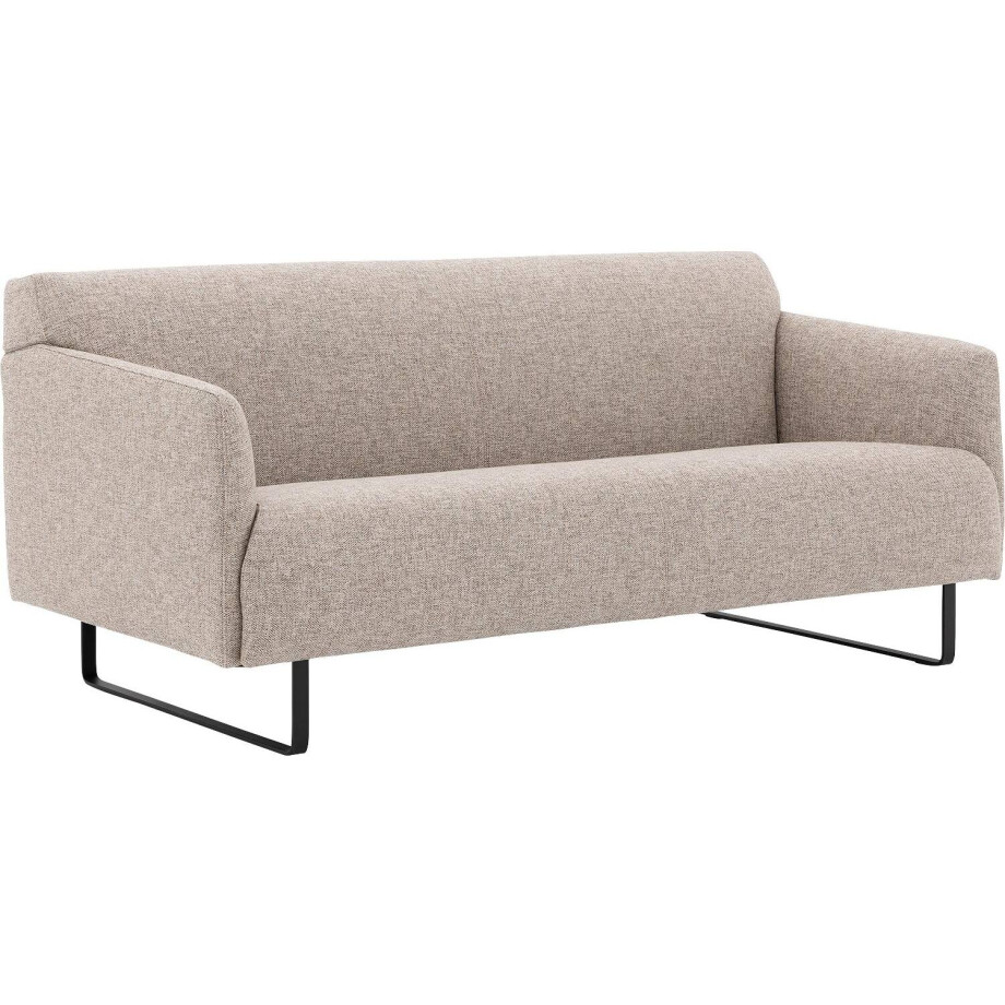 Goossens Excellent Bank Montreal bruin, stof, 2-zits, modern design Goossens Excellent Bank Montreal bruin, stof, 2-zits, modern design afbeelding 1