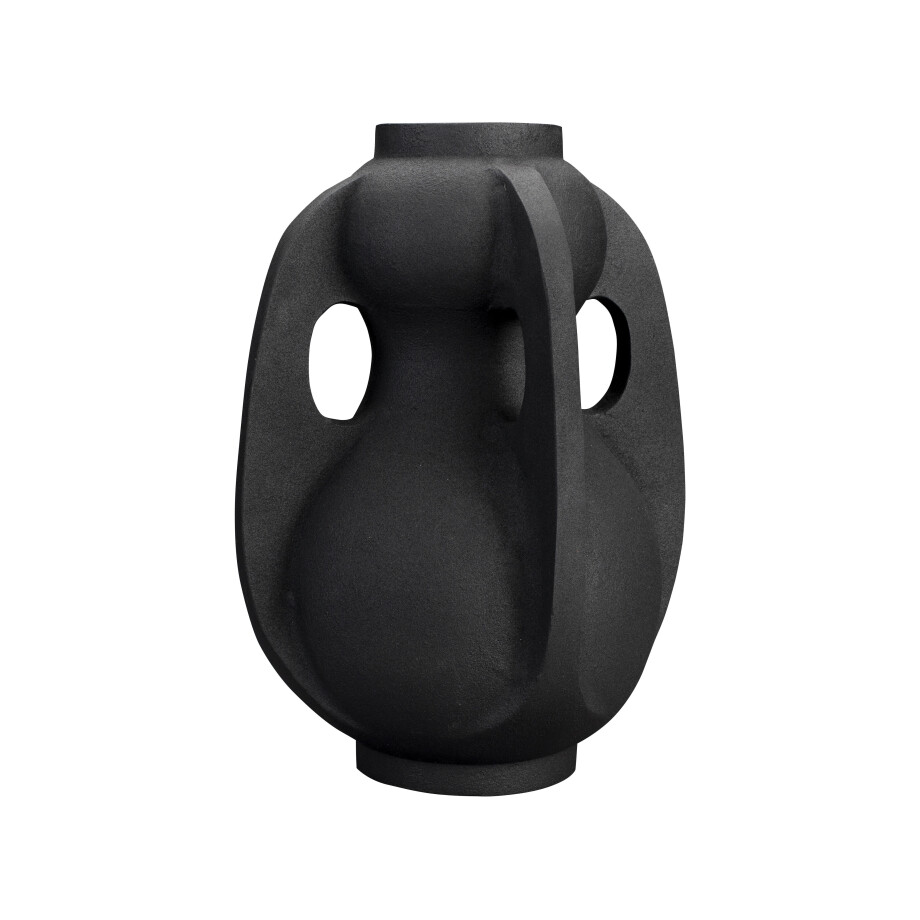 Dutchbone Vaas 'Thiago' 38cm hoog, kleur Zwart Dutchbone Vaas 'Thiago' 38cm hoog, kleur Zwart afbeelding 1