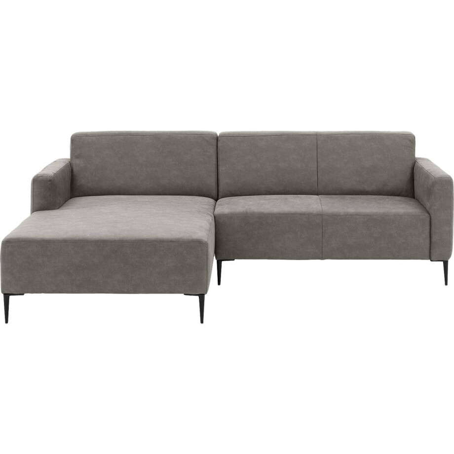 Goossens Bank Key West grijs, micro leer, 2-zits, modern design Goossens Bank Key West grijs, micro leer, 2-zits, modern design afbeelding 1