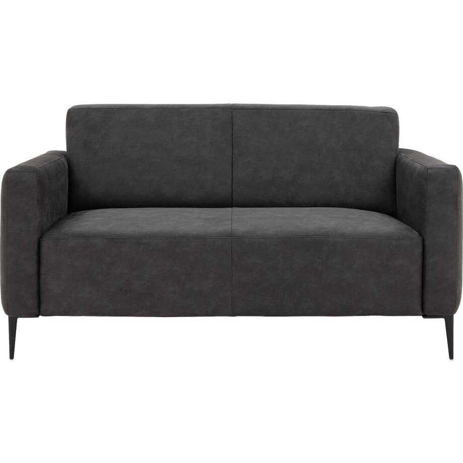 Goossens Bank Key West antraciet, micro leer, 2-zits, modern design afbeelding 1