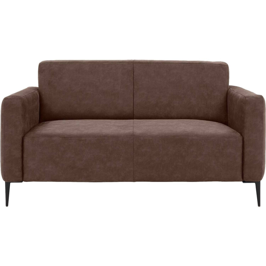 Goossens Bank Key West bruin, micro leer, 2-zits, modern design Goossens Bank Key West bruin, micro leer, 2-zits, modern design afbeelding 1
