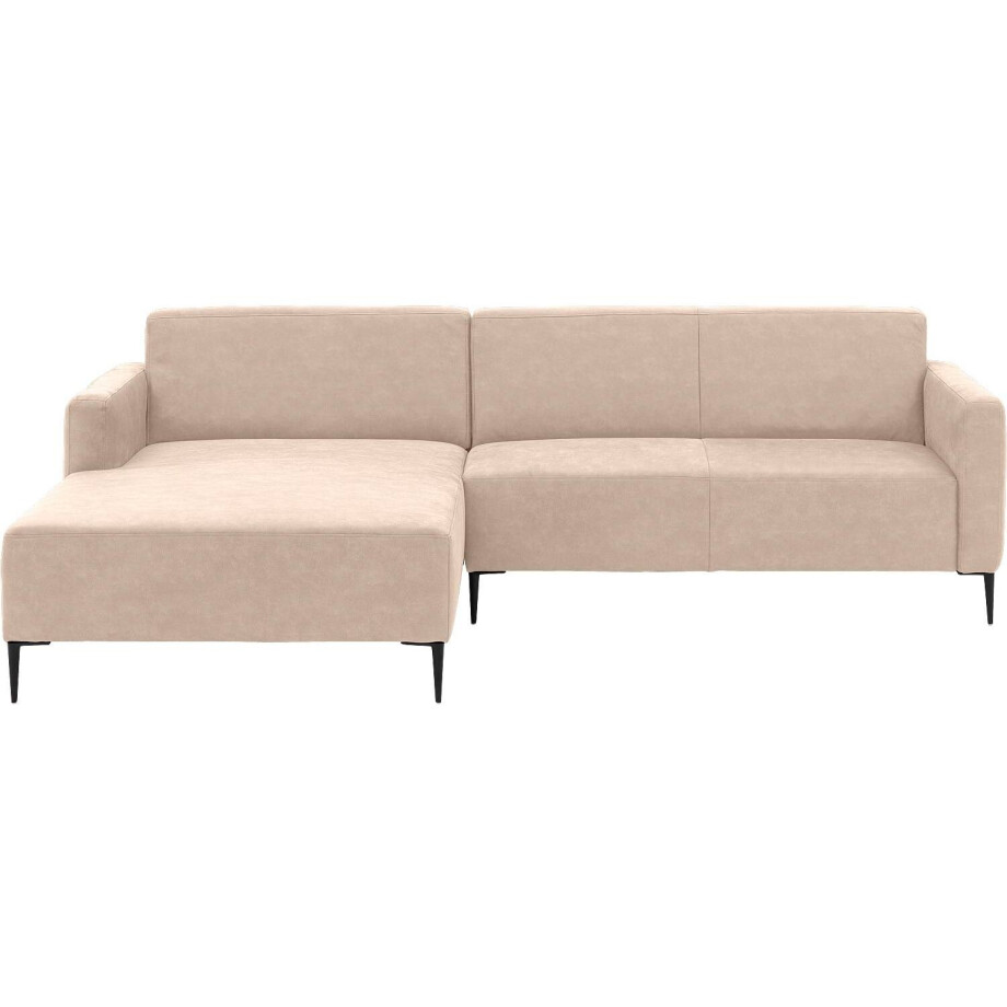 Goossens Bank Key West beige, micro leer, 2,5-zits, modern design Goossens Bank Key West beige, micro leer, 2,5-zits, modern design afbeelding 1