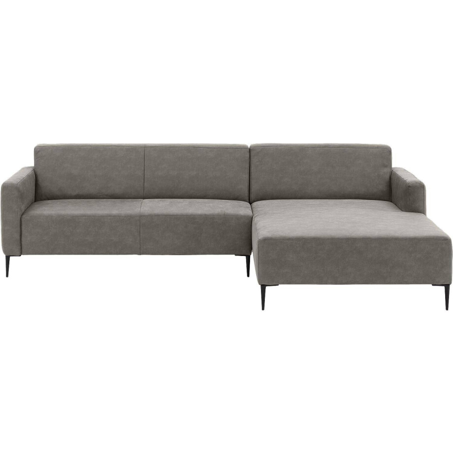 Goossens Bank Key West grijs, micro leer, 3-zits, modern design Goossens Bank Key West grijs, micro leer, 3-zits, modern design afbeelding 1