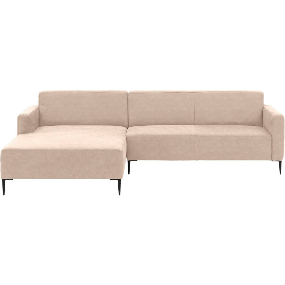 Goossens Bank Key West beige, micro leer, 3-zits, modern design afbeelding 1