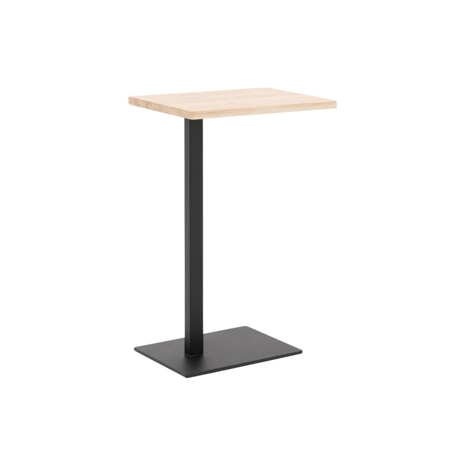 Goossens Nachtkastje Tangel, hout eiken onbewerkt, stijlvol landelijk, 43 x 65 x 32 cm afbeelding 1