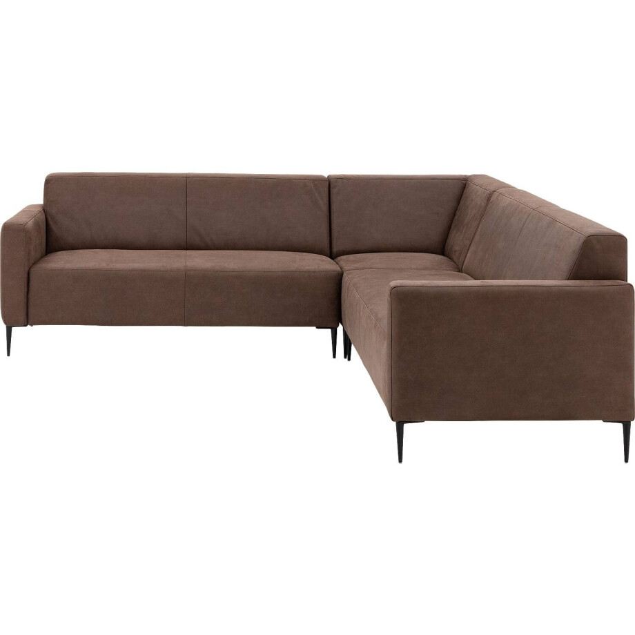 Goossens Bank Key West bruin, micro leer, 2,5-zits, modern design Goossens Bank Key West bruin, micro leer, 2,5-zits, modern design afbeelding 1