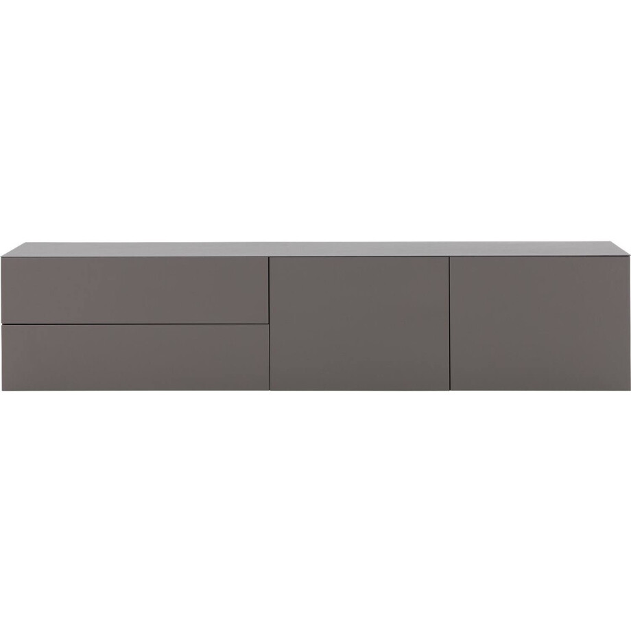 Goossens Excellent Dressoir Monza Zijdeglans, El239ac b = hangelement 2 deuren vst rechts 2 laden vst links afbeelding 1
