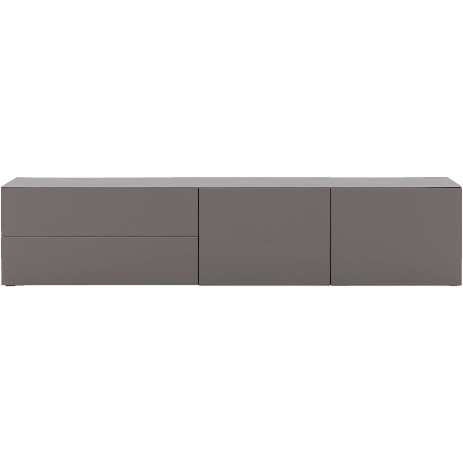 Goossens Excellent Dressoir Monza Zijdeglans, El439ac b = bodemelement 2 deuren vst rechts 2 laden vst links afbeelding 1