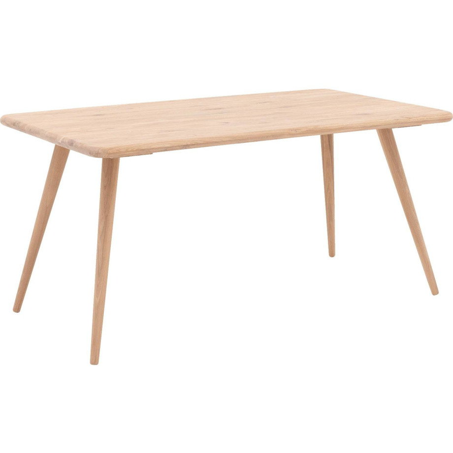 Goossens Eettafel Bjarte, Rechthoekig 160 x 90 cm afbeelding 1